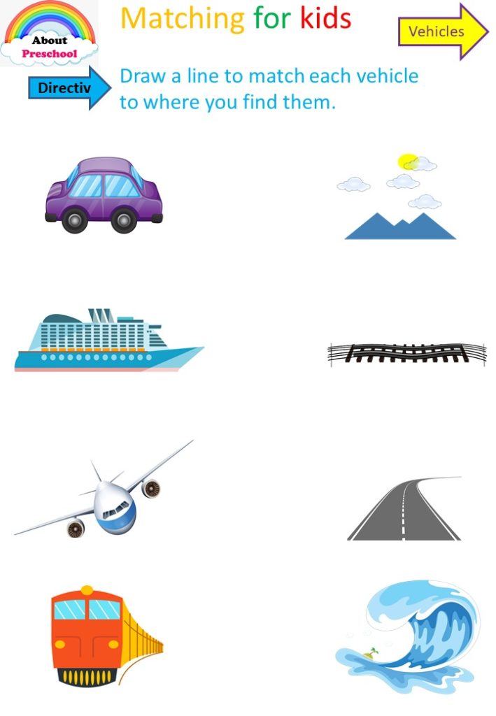 Matching For Kids – About Preschool