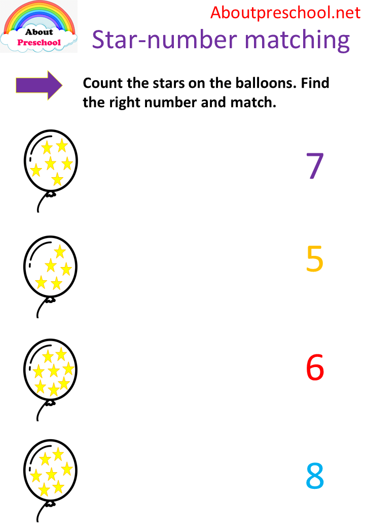 Star-number matching 5-8