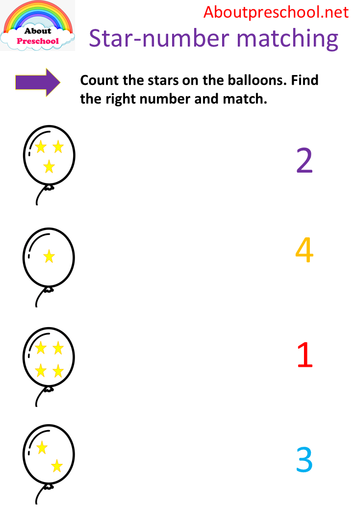 Star-number matching 1-4