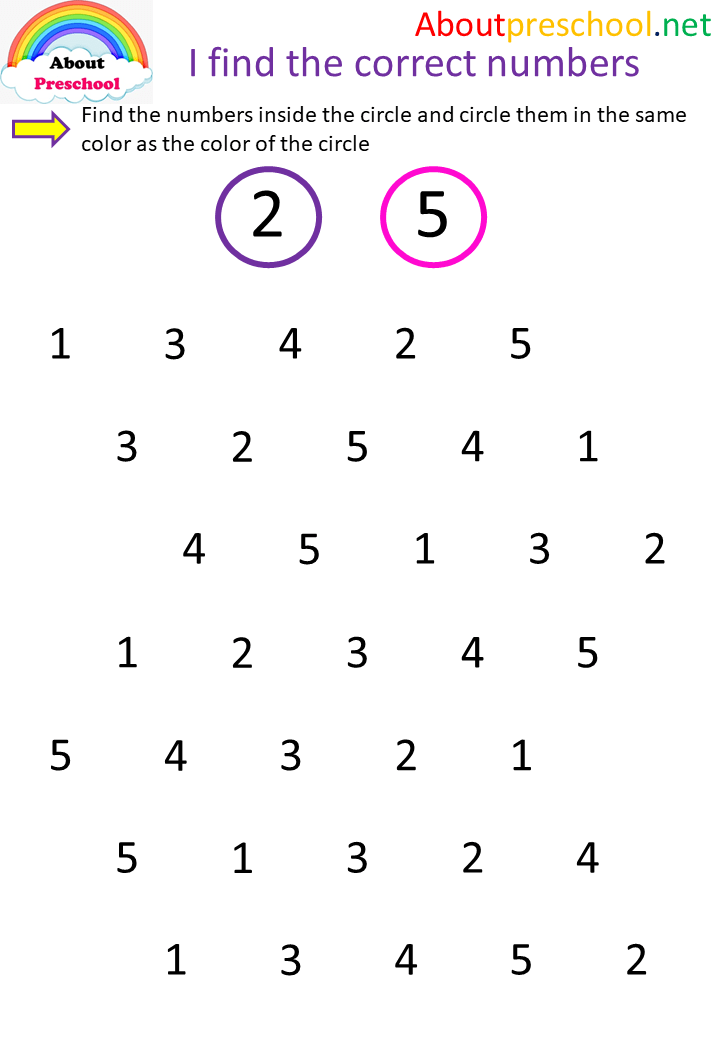 Preschool – I Find The Correct Numbers-3