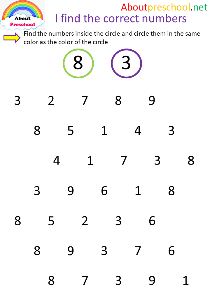 I find the correct numbers-8