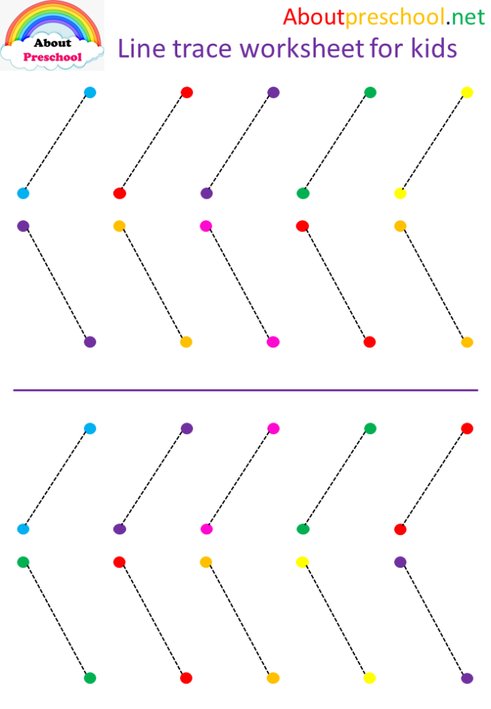 Preschool-line Trace Worksheet For Kids-5 - About Preschool