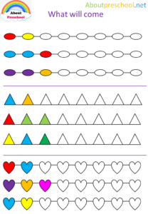 I find the color of the next balloon 8 Preschool What Will Come 4
