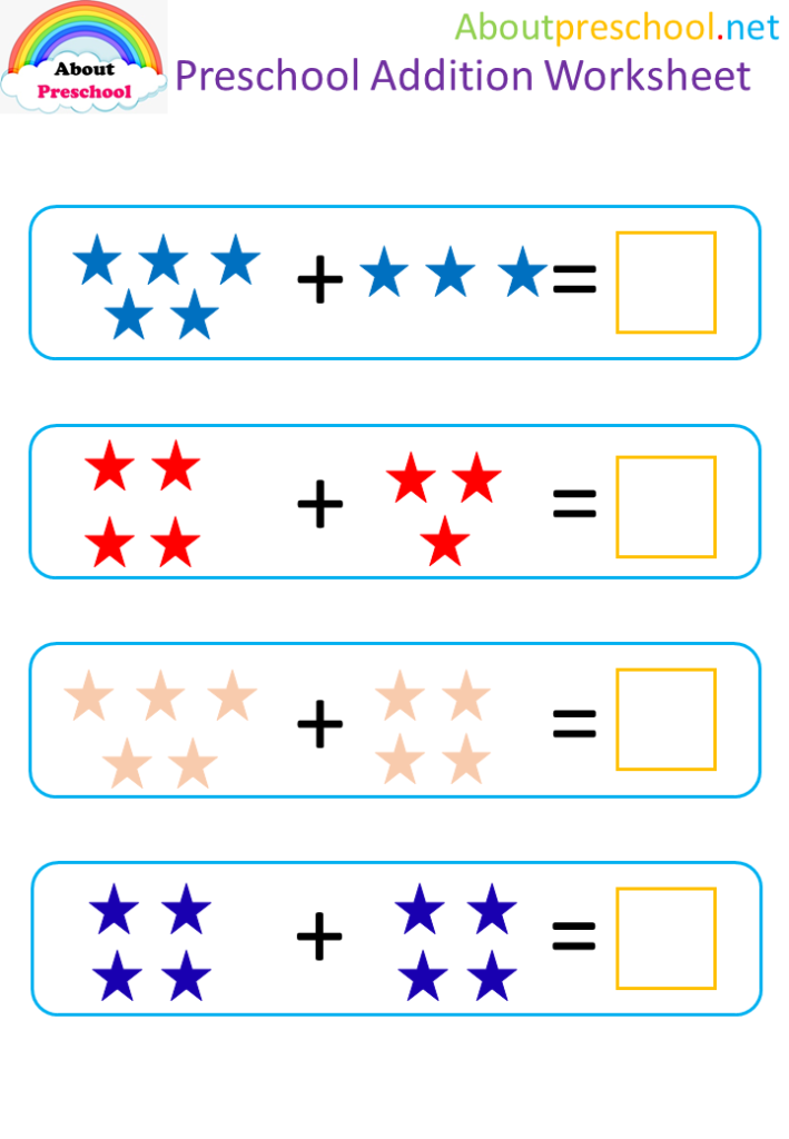 Preschool Addition Worksheets-6 - About Preschool