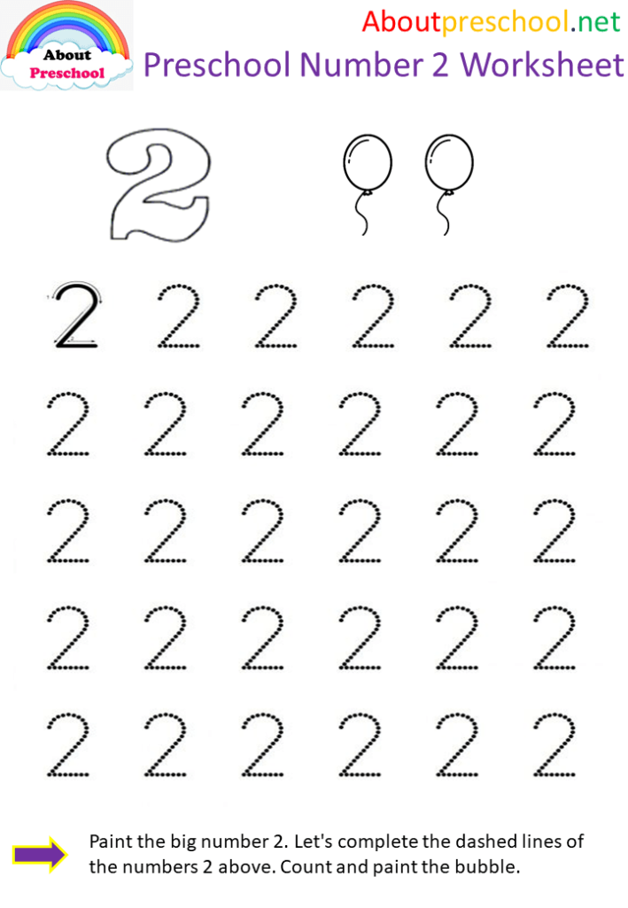 Preschool Fun Number Worksheet-9 - About Preschool