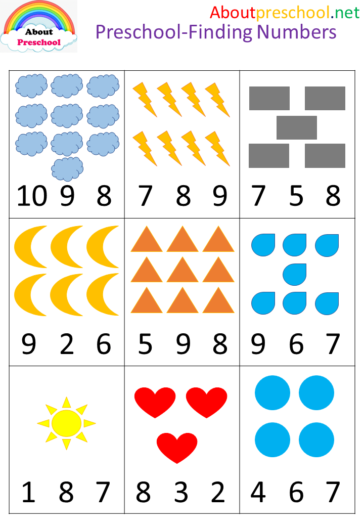 Preschool-Finding Numbers -4
