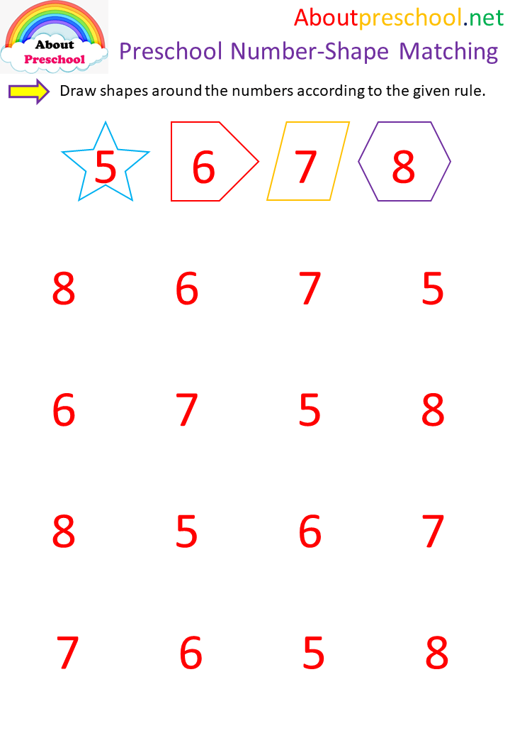 Preschool Number-Shape Matching - 5 - About Preschool