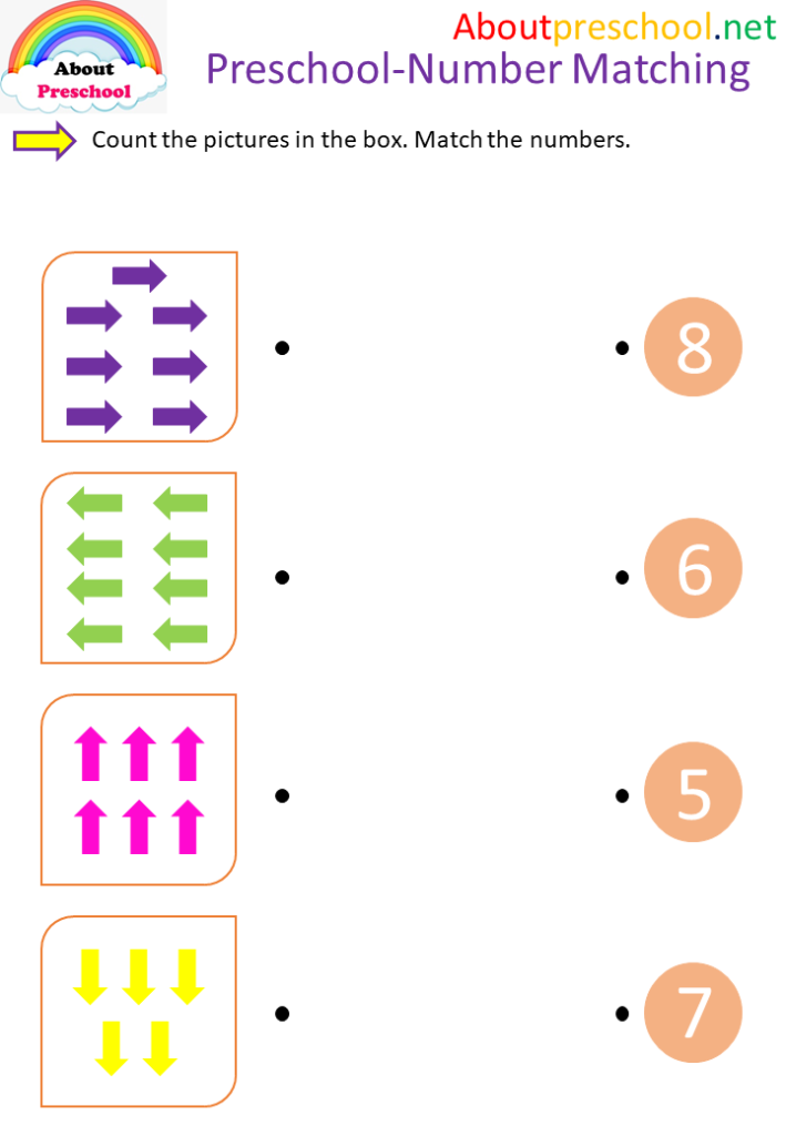 Preschool-Number Matching - 8 - About Preschool