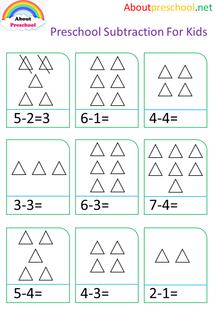 Preschool Subtraction For Kids -30 - About Preschool