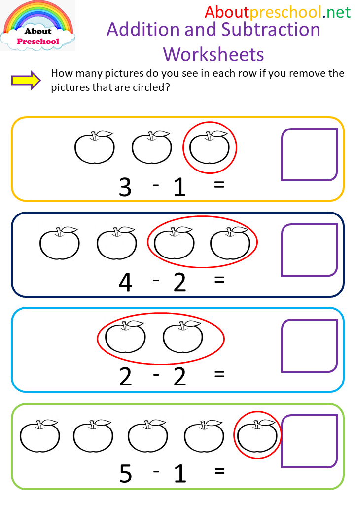 Addition and Subtraction Worksheets 14