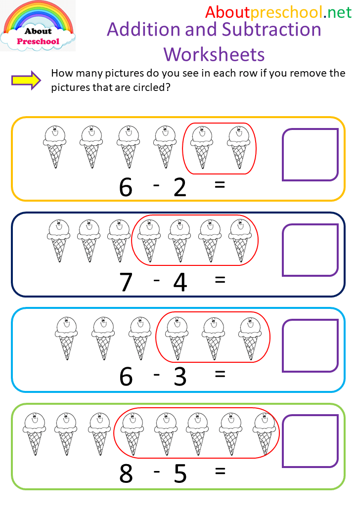 Addition and Subtraction Worksheets 16