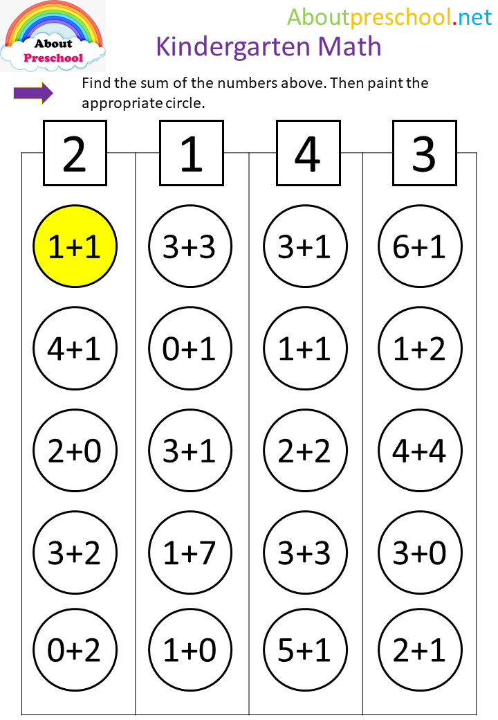 Kindergarten Math 2 About Preschool