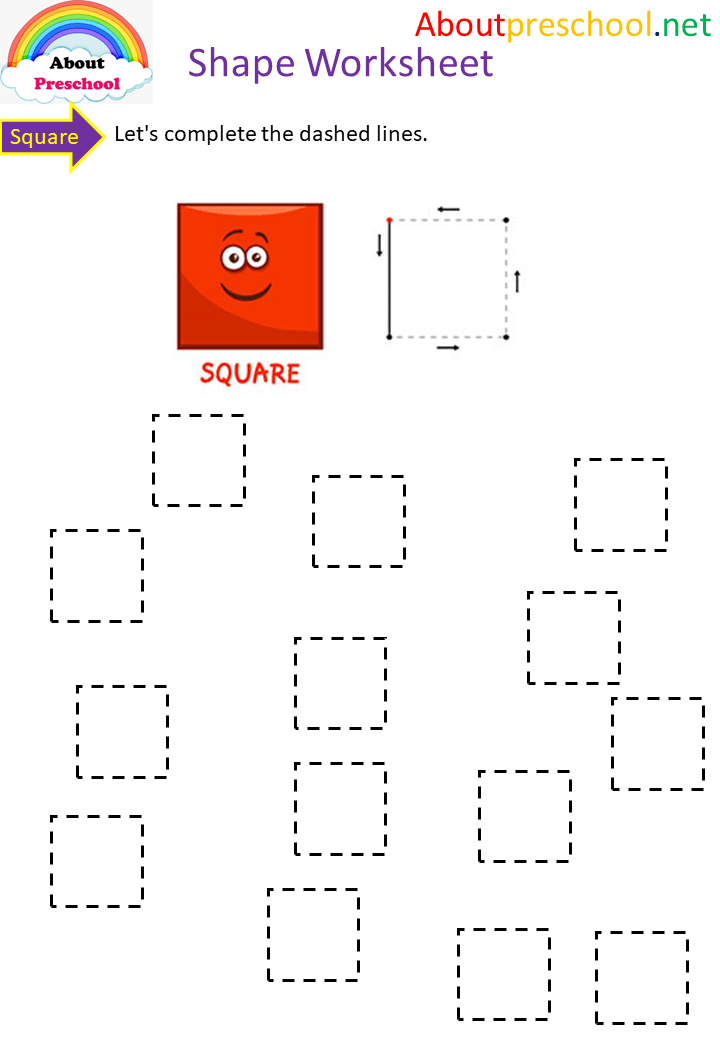 Shapes Worksheet Square