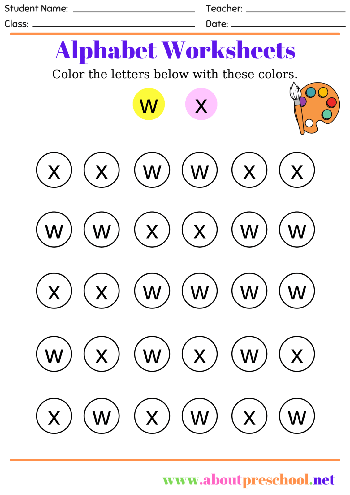 Alphabets Worksheets 12 About Preschool One For All
