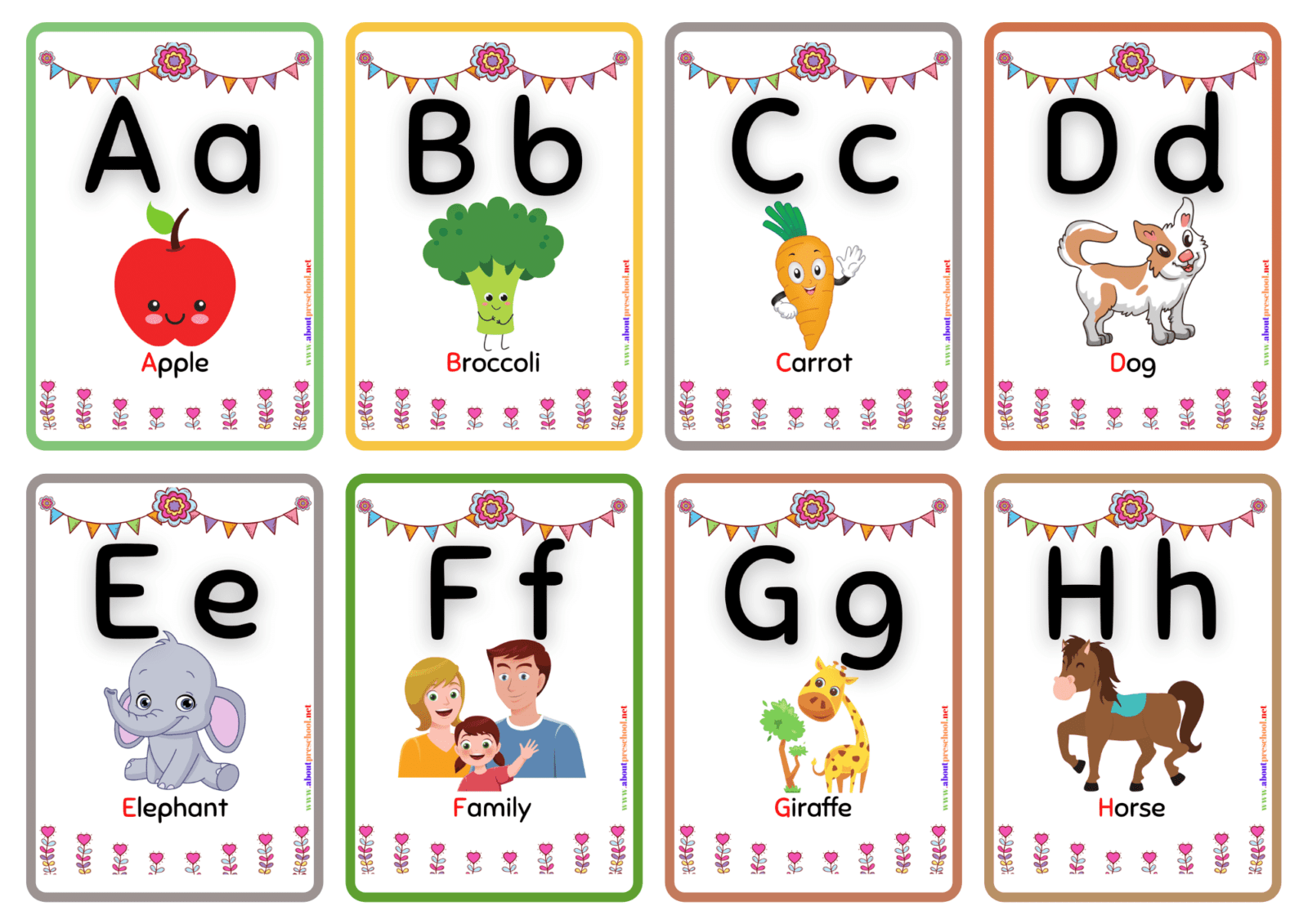 Free Alphabet Flash Cards-A-Z