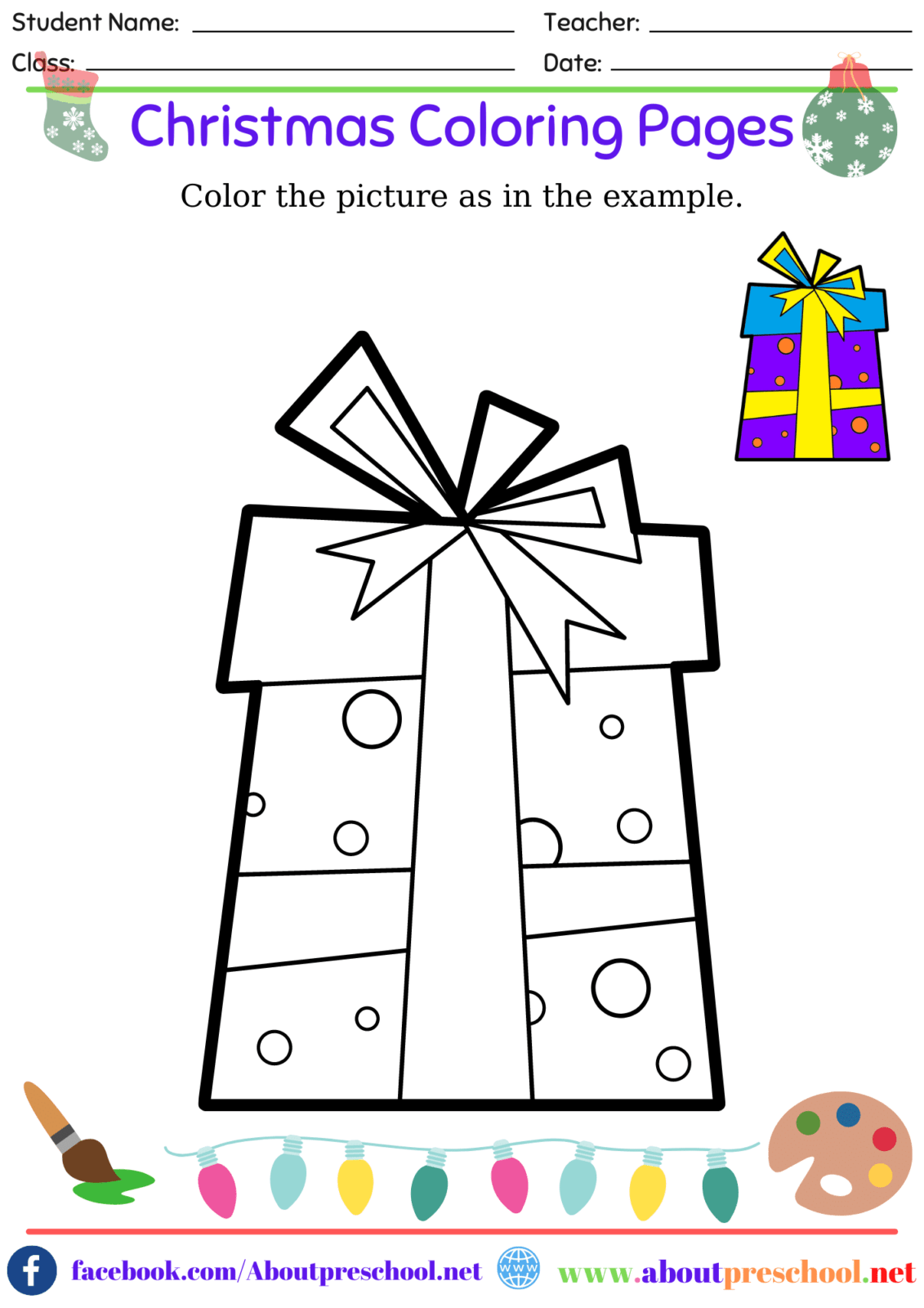 Christmas Coloring Pages 9