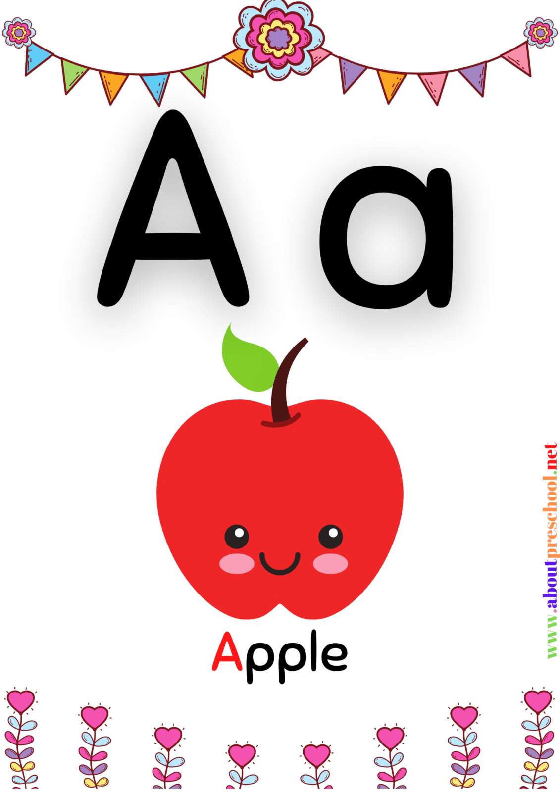 Free Printable Letter A Worksheets 23 Free Alphabet Flash Cards A