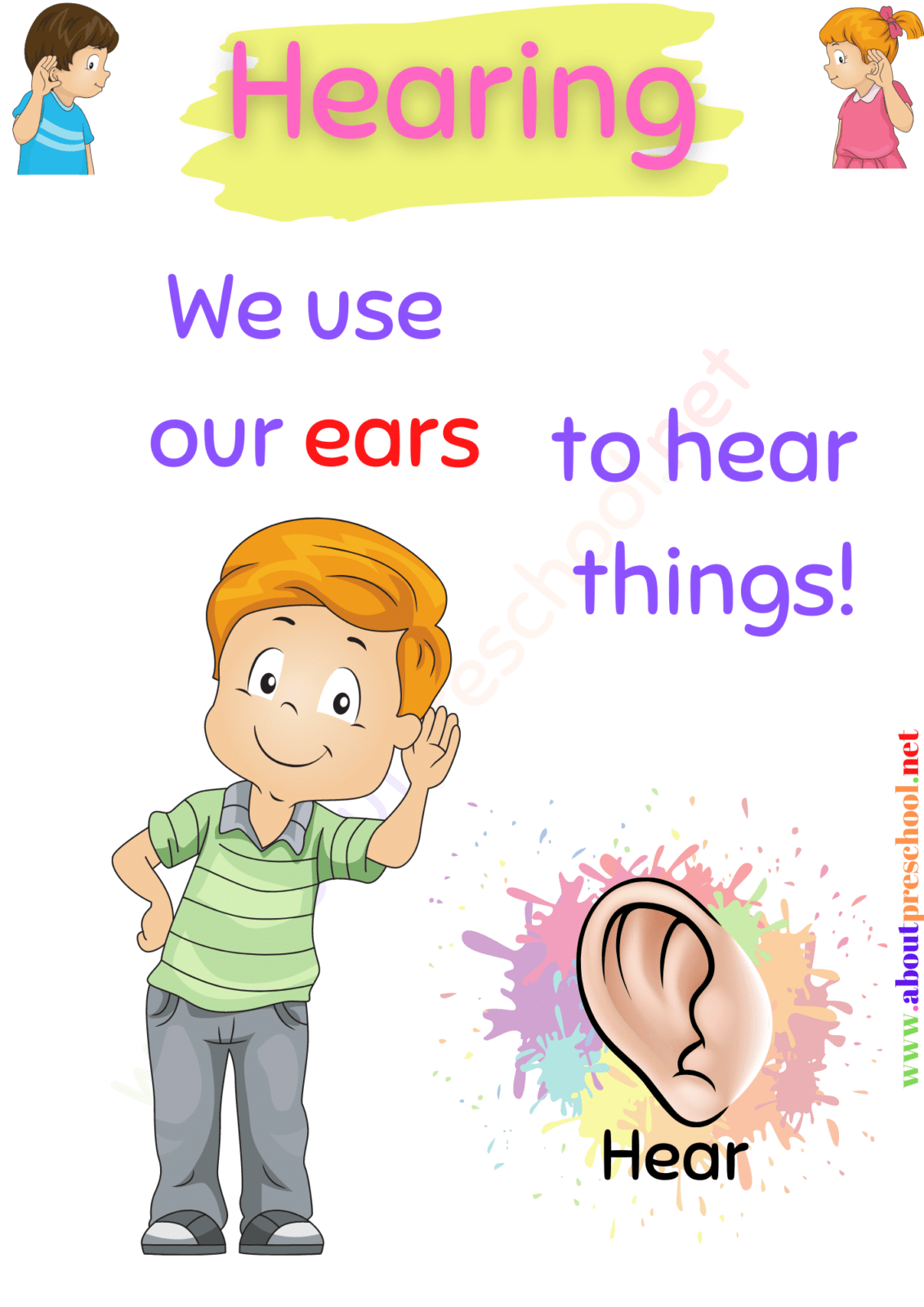 The 5 Senses Hear