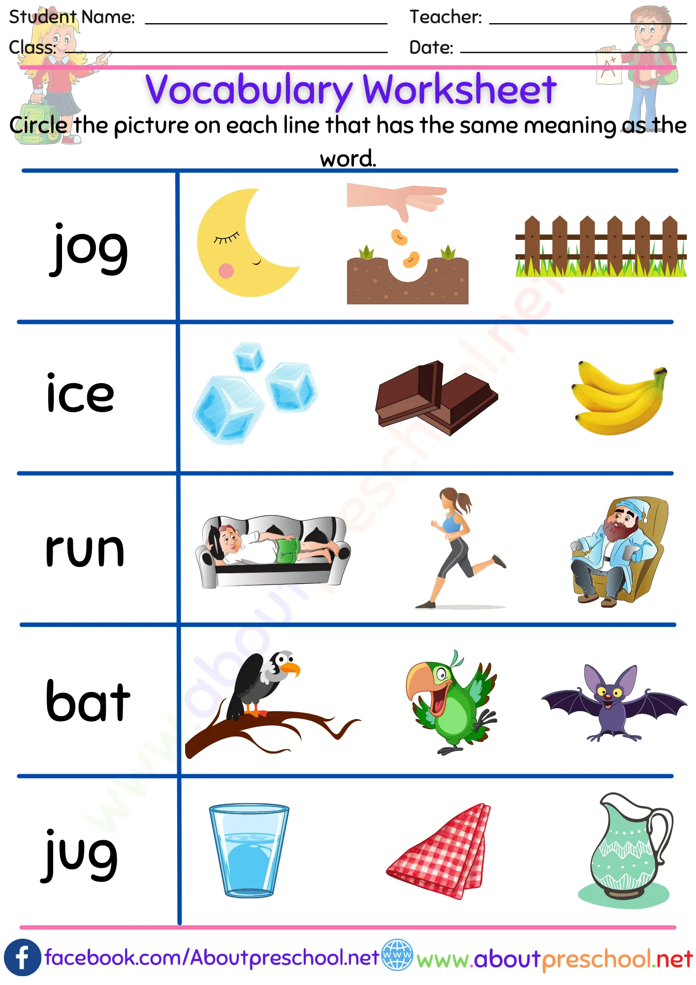 Vocabulary Worksheet-10 5 Vocabulary Worksheet