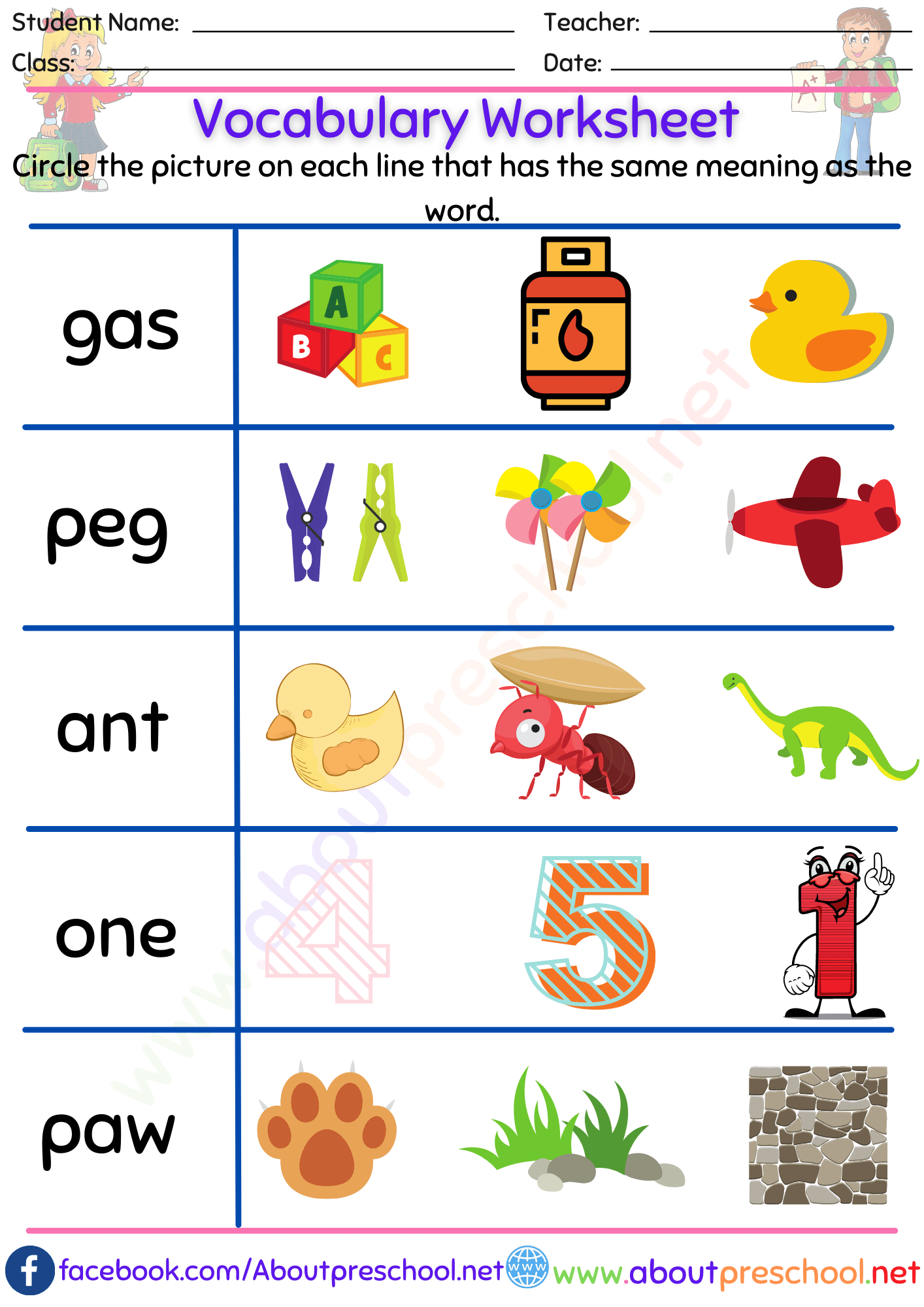 Vocabulary Worksheet-13