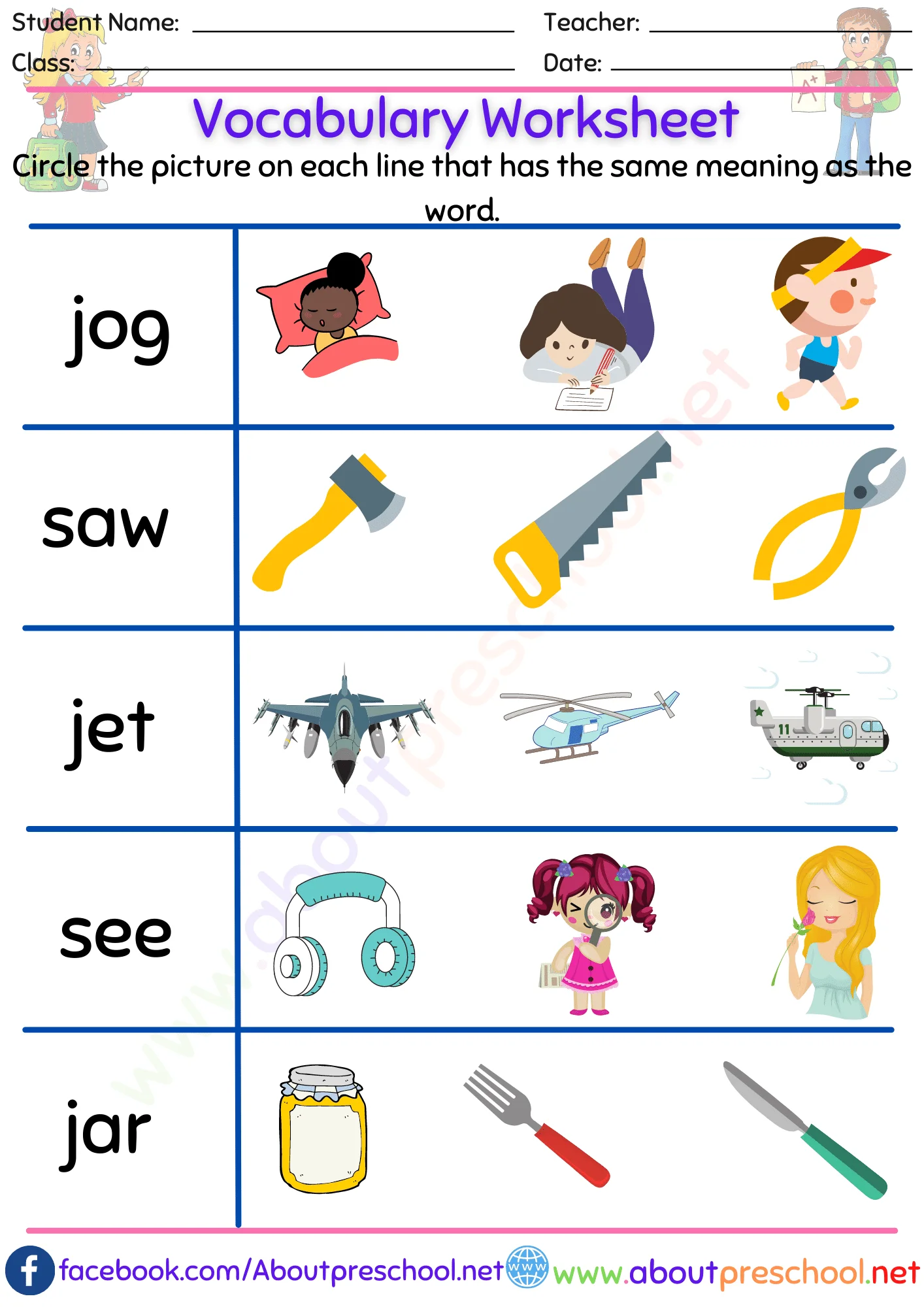 Vocabulary Worksheet-9 5 Vocabulary Worksheet