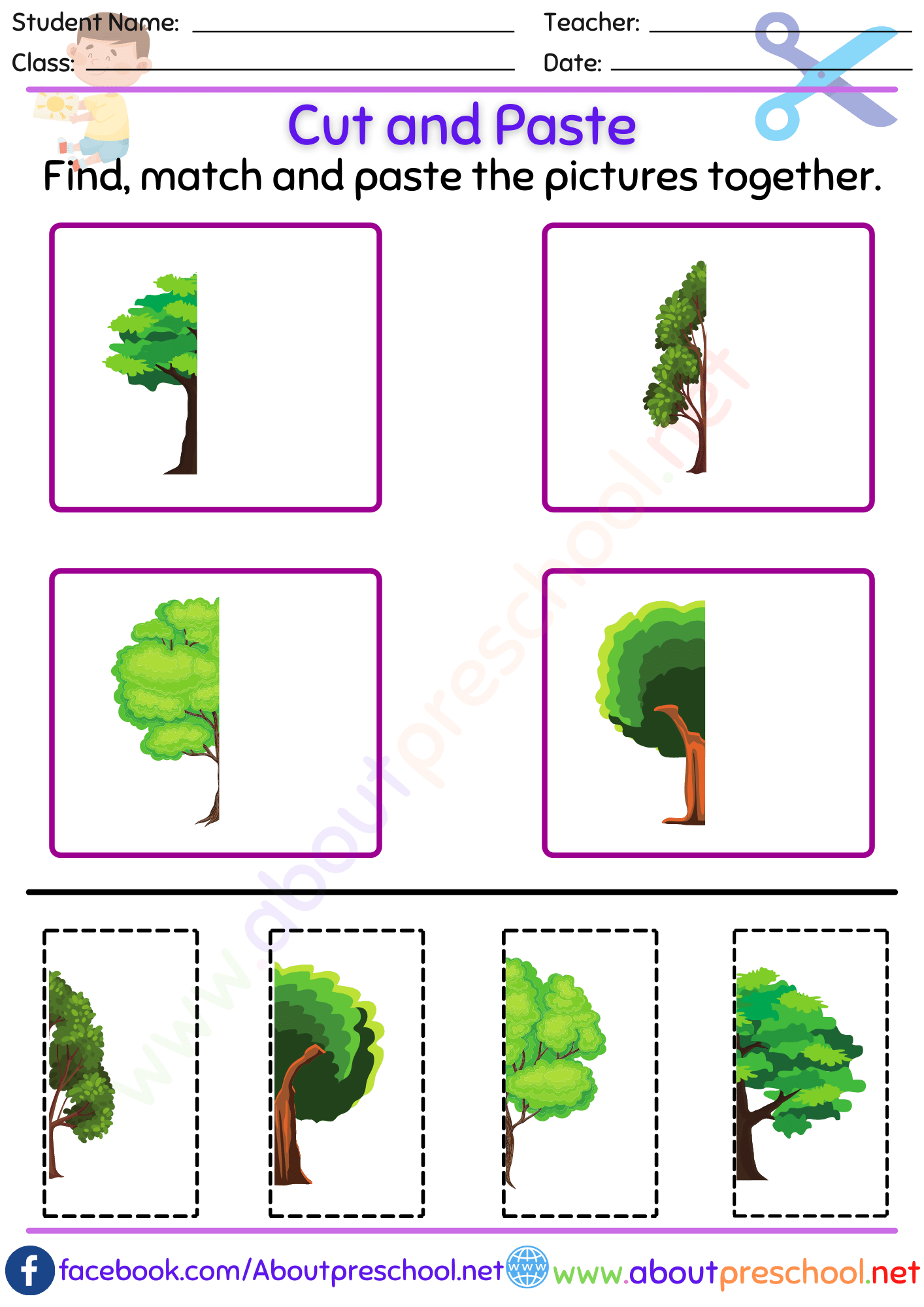 Cut and Paste Worksheets 10