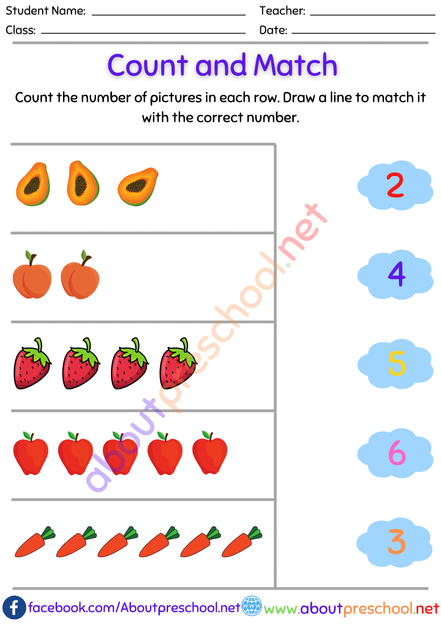 Counting and Writing Numbers 1