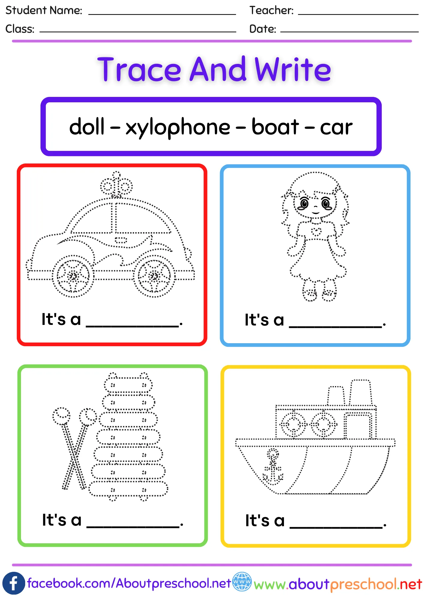 Trace and Write Worksheets 4 5 Trace and Write Worksheets
