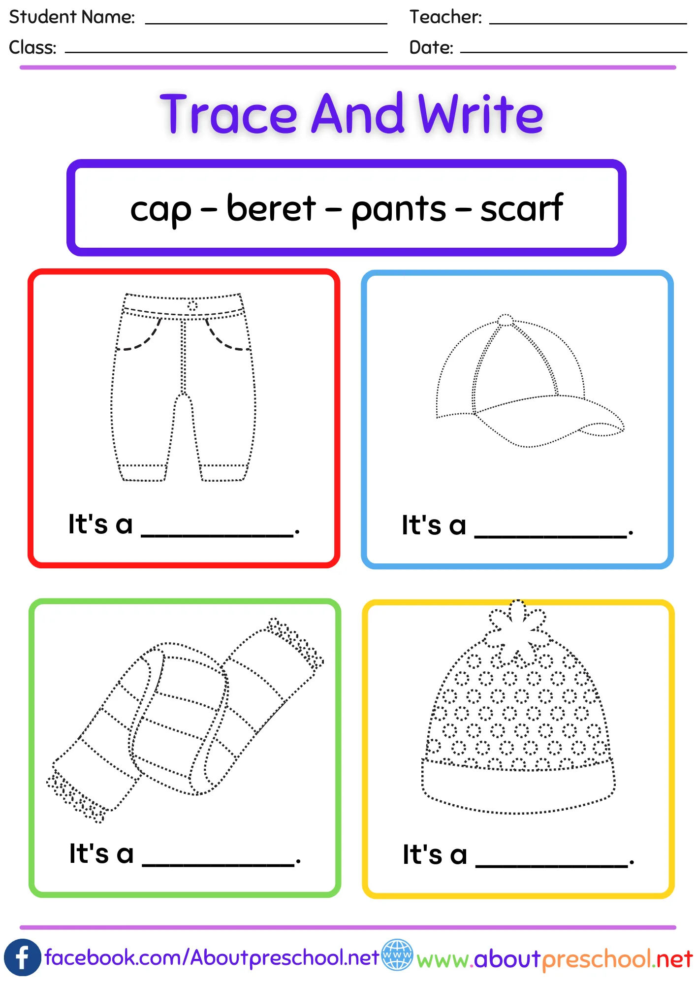 Trace and Write Worksheets 5 5 Trace and Write Worksheets