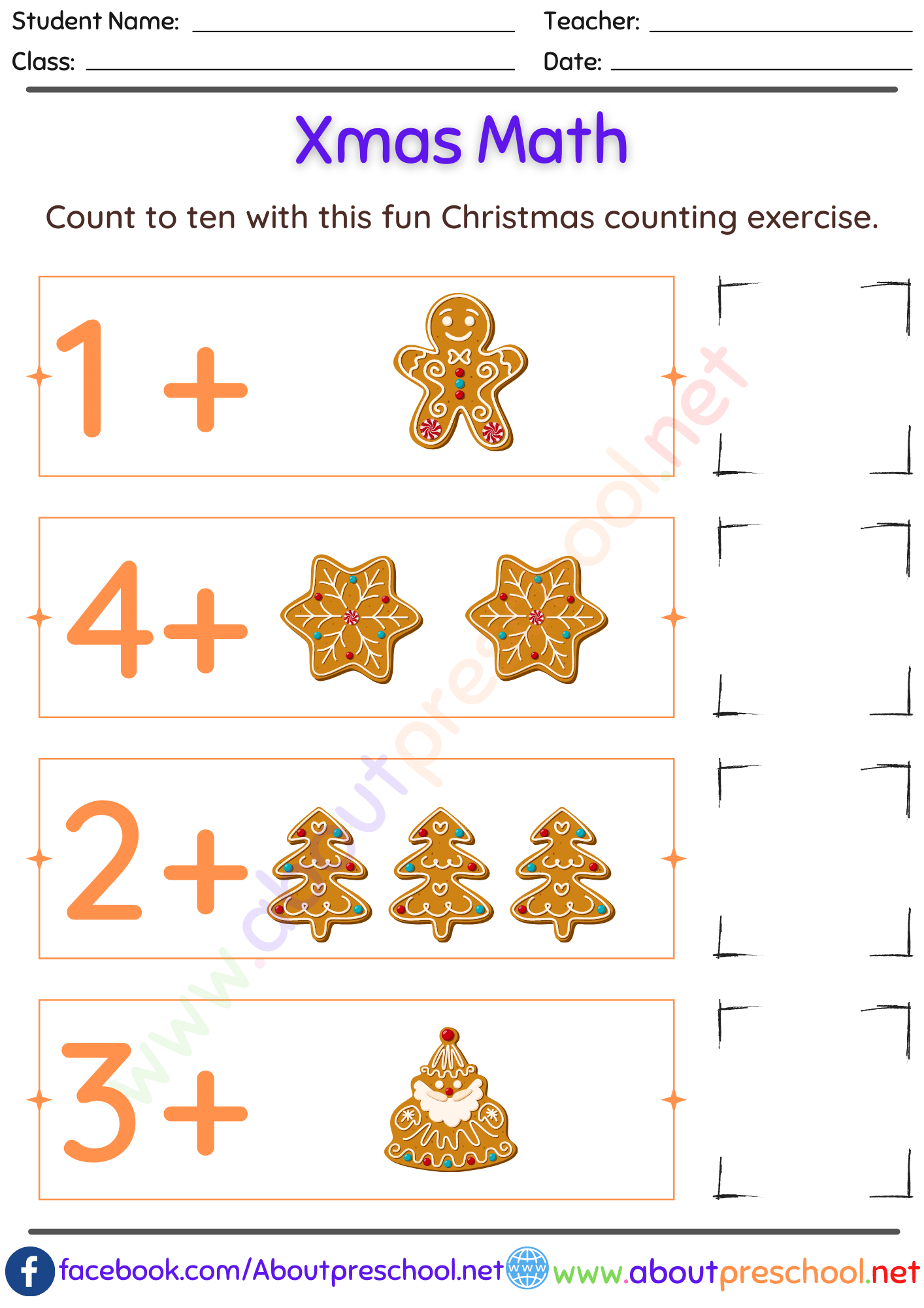 Christmas Math Worksheets-1