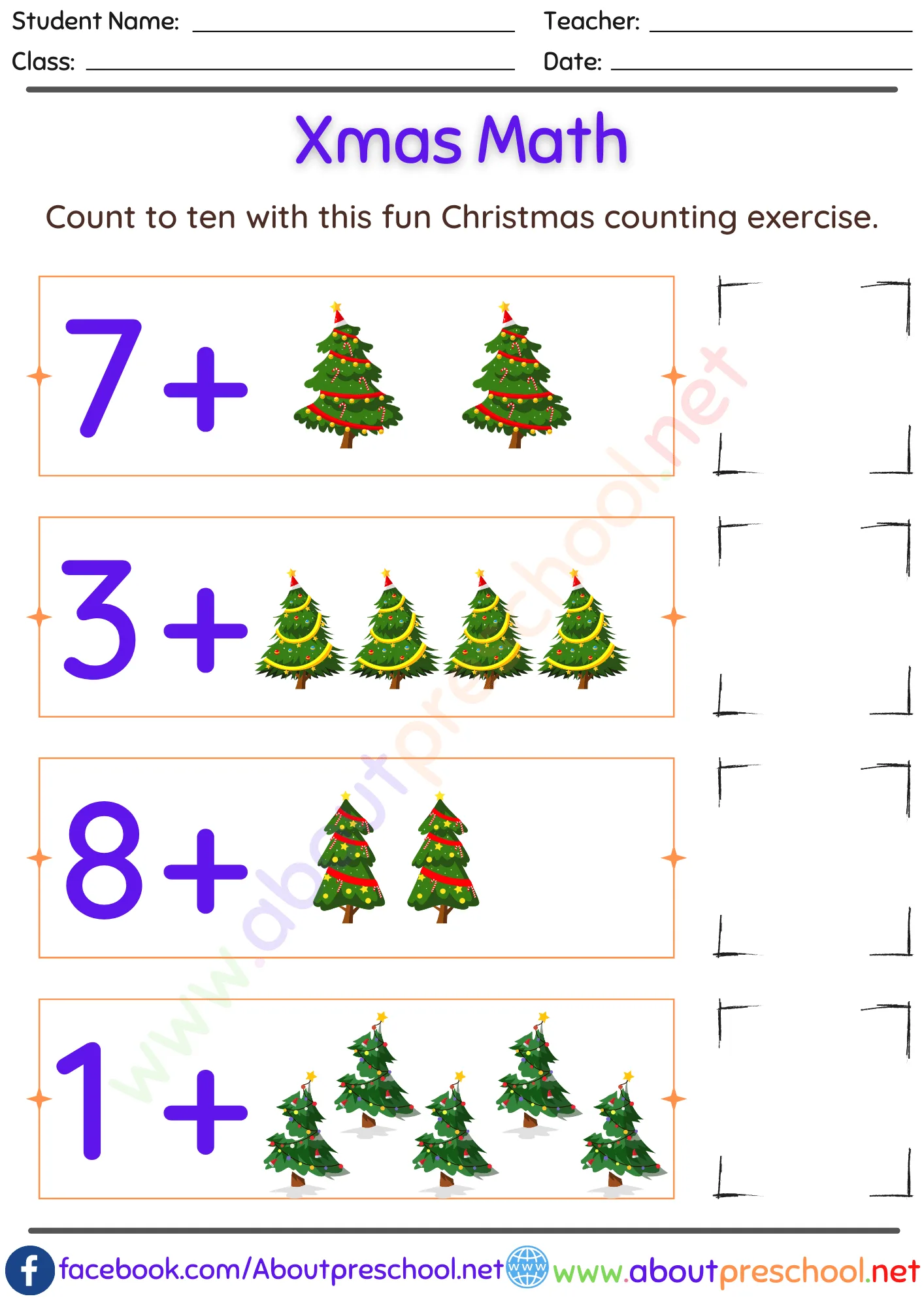 Christmas Math Worksheets-4 4 Christmas Math Worksheets