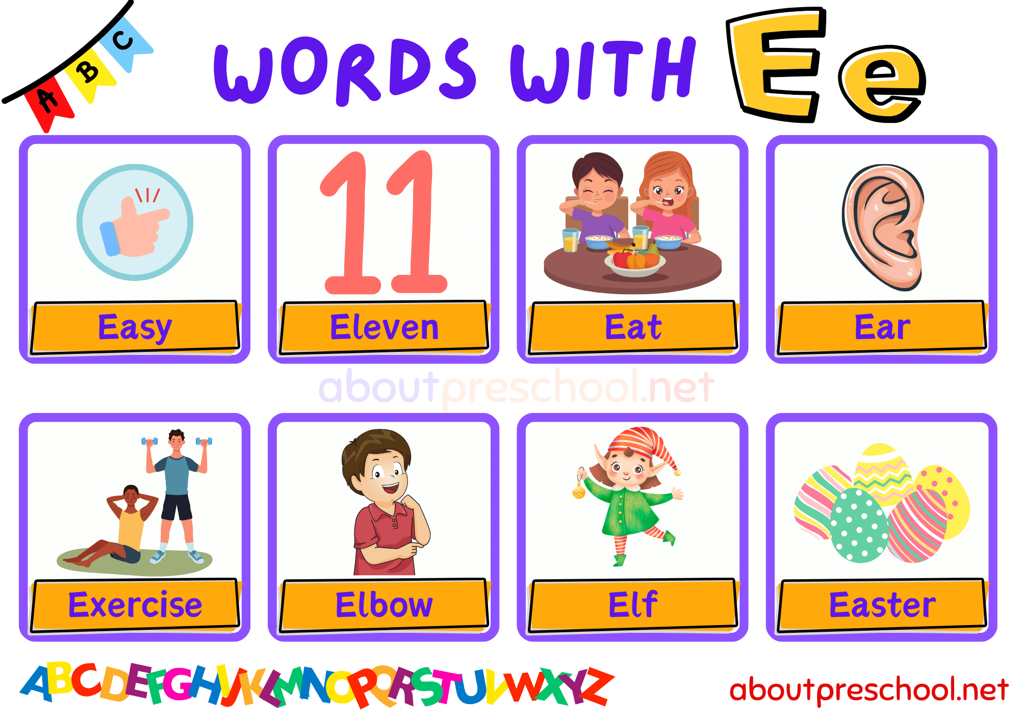 Words That Begin With E