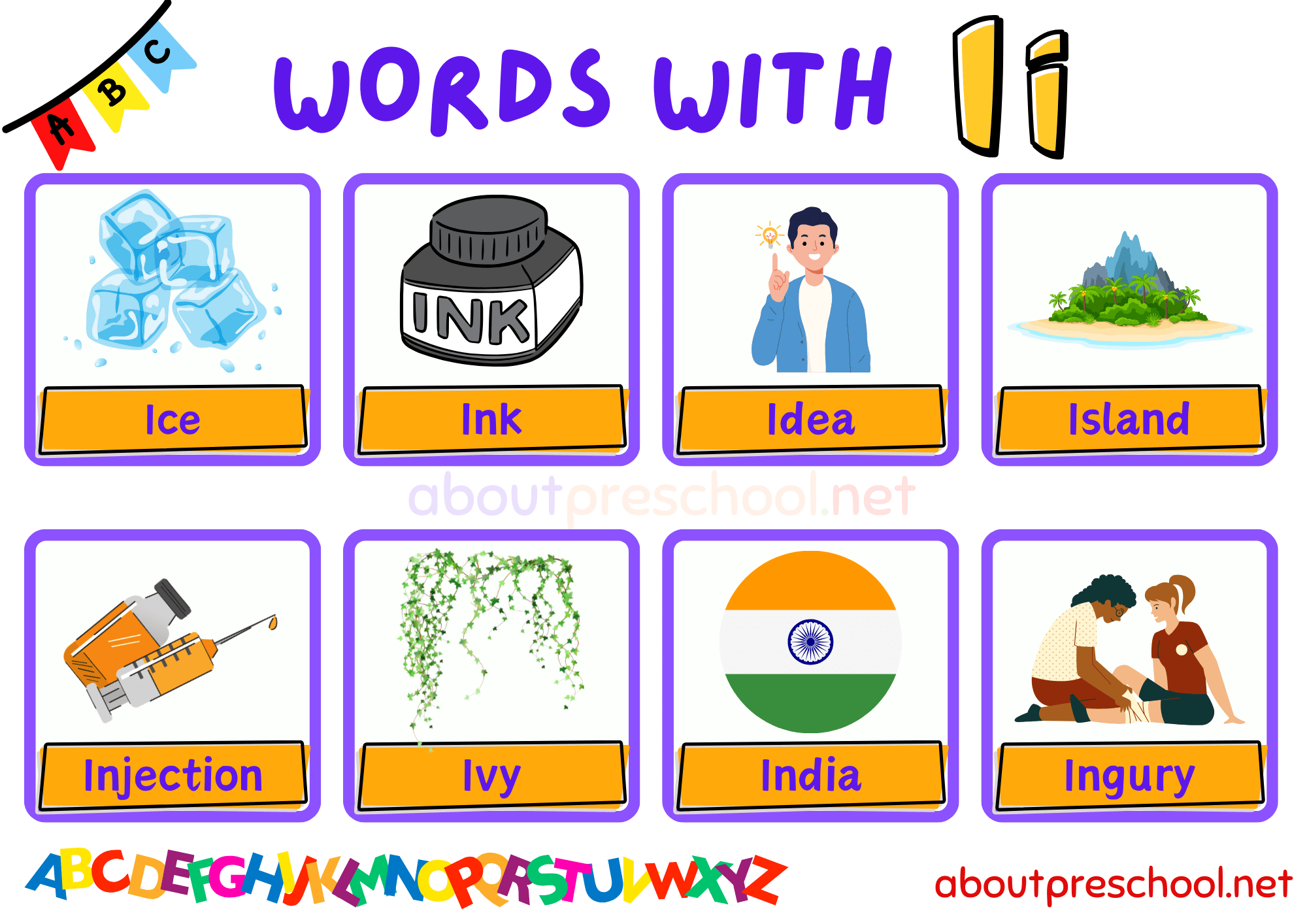 Words that start with Letter I